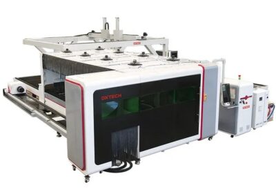 DXTECH All Cover Sheet and Tube Metal Laser Cutting Machine with Loading System