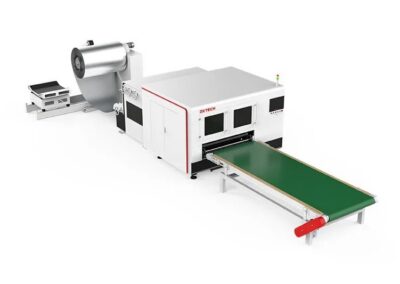 QC Series Uncoiling and Leveling Thin Metal Coils Fiber Laser Cutting Machine