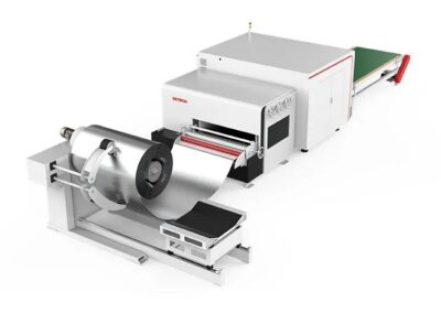 QC Series Uncoiling and Leveling Fiber Laser Cutting Machine