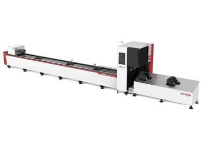 TK6240 3000w/6000w Professtional Metal Tube Fiber Laser Cutting Machine with Reducing Wheel Loading Station